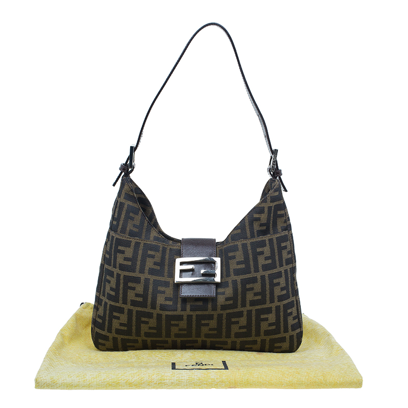 Fendi Brown Zucca Canvas Hobo bag Fendi TLC