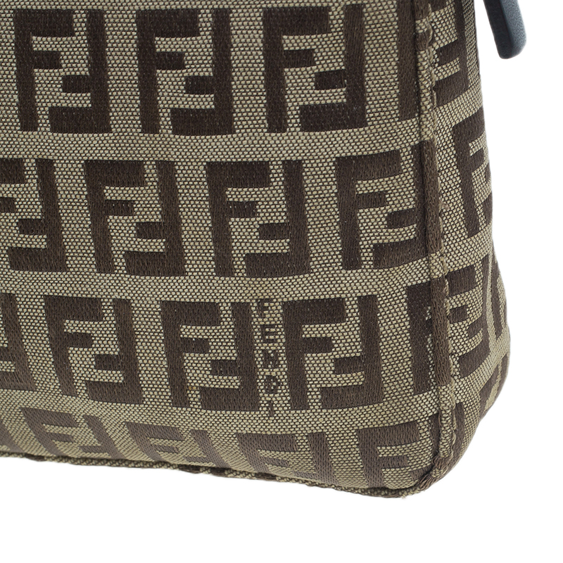 Fendi Brown Mini Zucchino Pochette Cloth Cloth ref.800006 - Joli