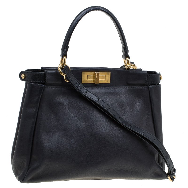 small black fendi handbag