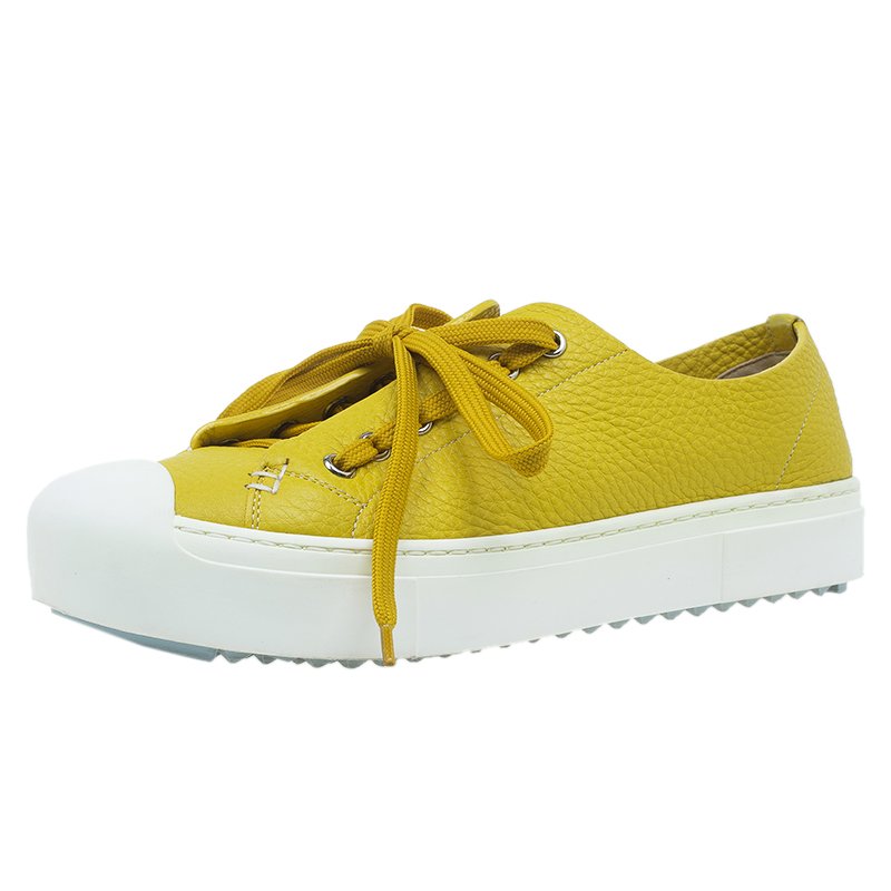fendi yellow shoes
