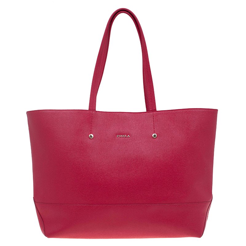 مملوكة مسبقًا حقيبة يد فورلا شوبينغ ميليسا جلد أحمر