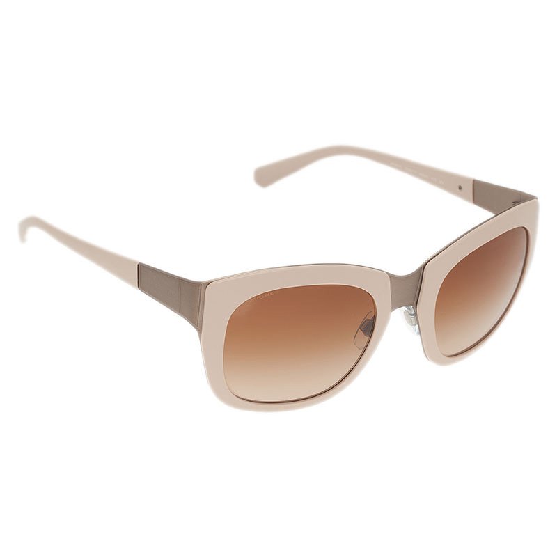 Pre Owned Giorgio Armani Cream 6010 Sunglasses