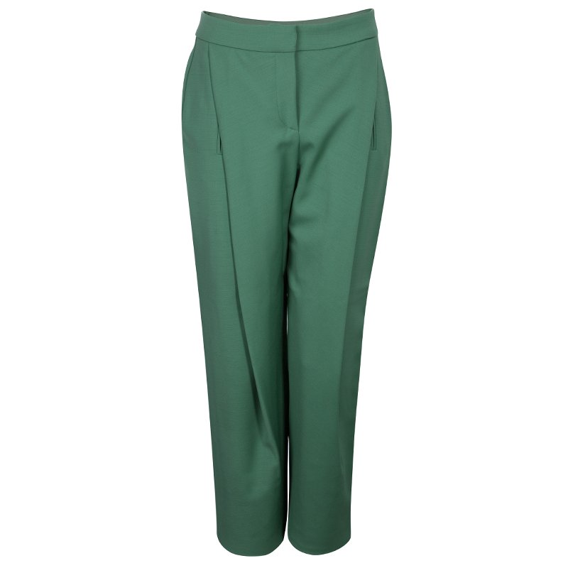 green armani pants