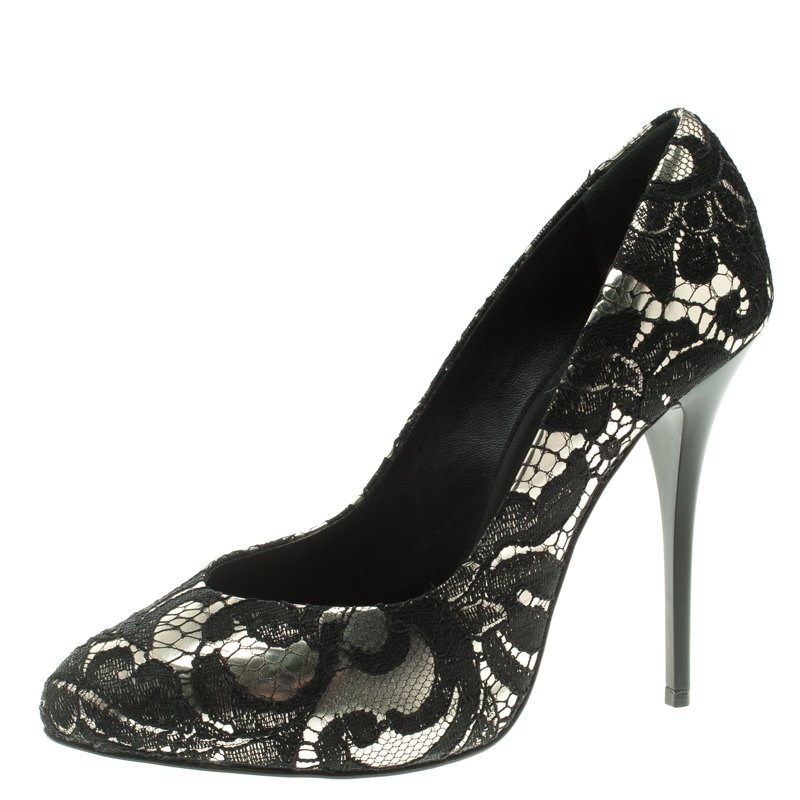 black lace pumps womens shoes