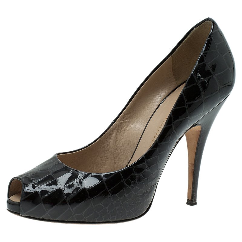 giuseppe zanotti patent leather pumps