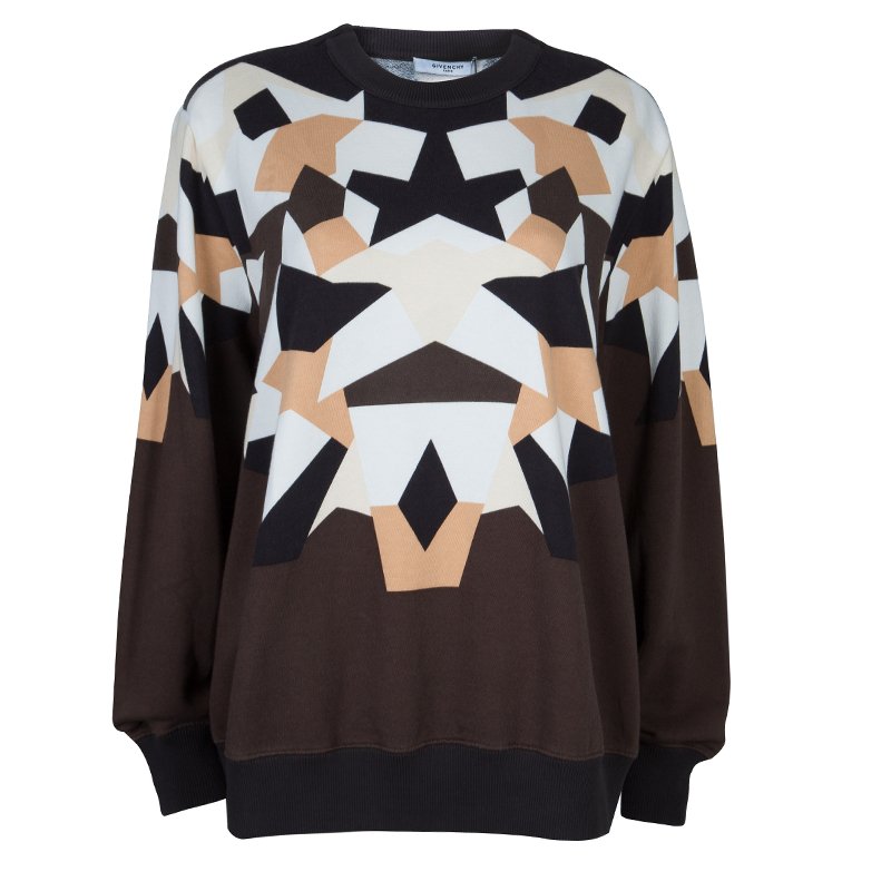 Givenchy Graphic Print Knit Sweater M