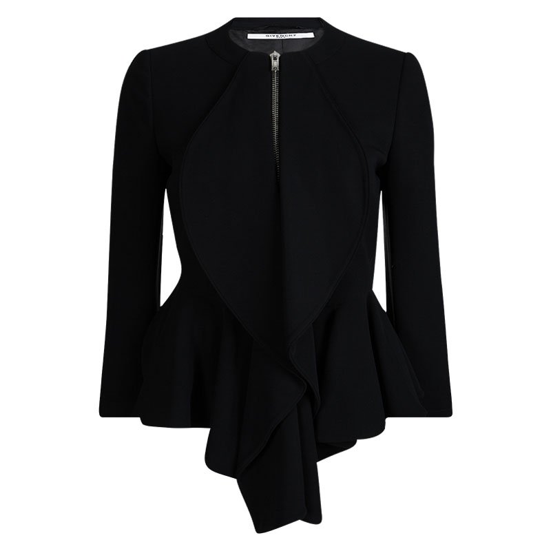 zip up peplum jacket