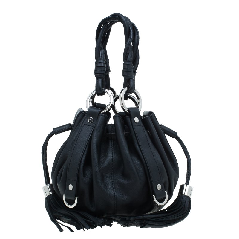 Givenchy Black Leather Small Pumpkin 