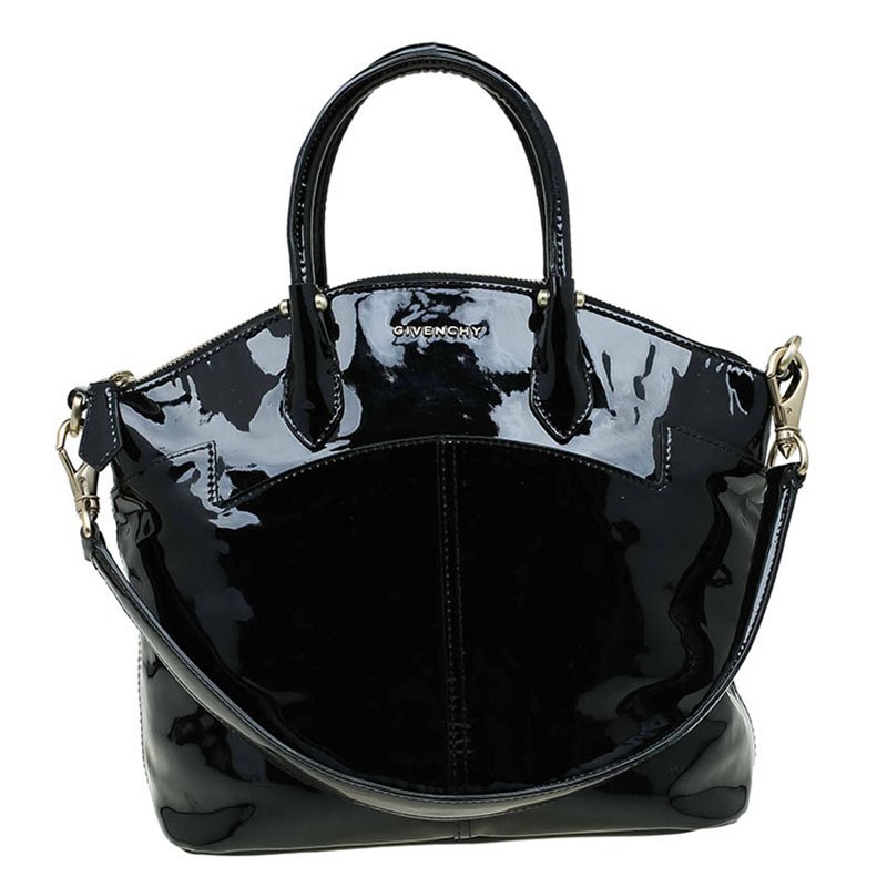 Givenchy Black Patent Leather Top Handle Bag