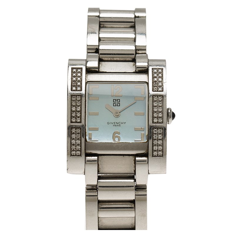 Givenchy Blue Mother of Pearl Stainless Steel Koleos Women's Wristwatch 29MM