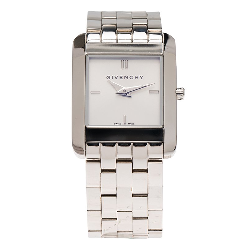 Givenchy Silver Stainless Steel Aspaaras Women's Wristwatch 20MM