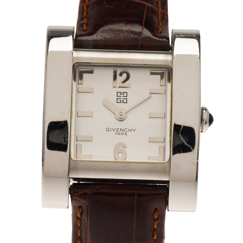 Givenchy Silver Stainless Steel Koleos Women's Wristwatch 29MM
