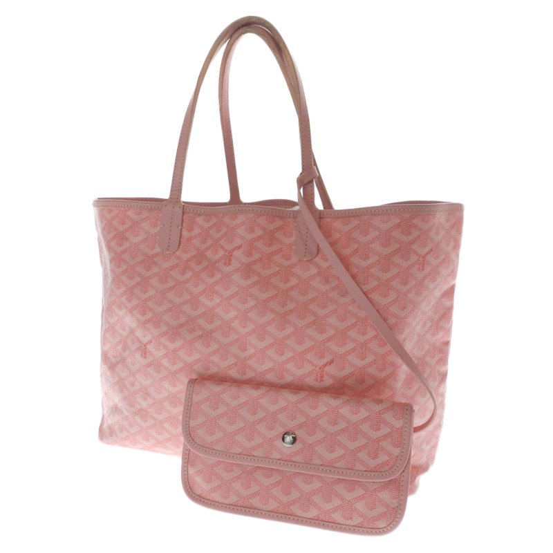 Goyard (Ultra Rare) Chevron St Louis with Pouch 231322 Pink Coated