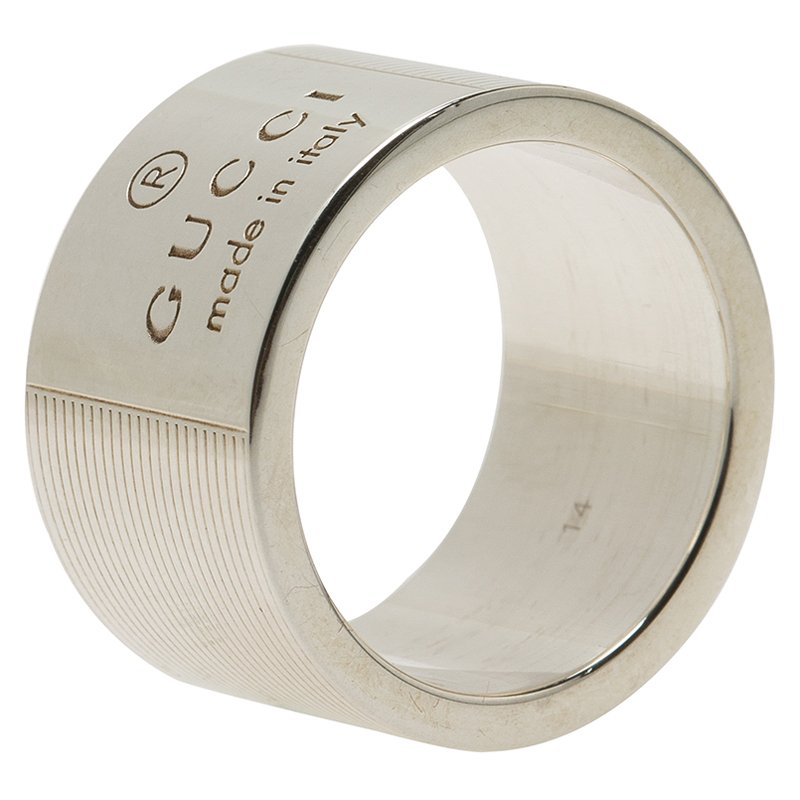 gucci silver ring womens