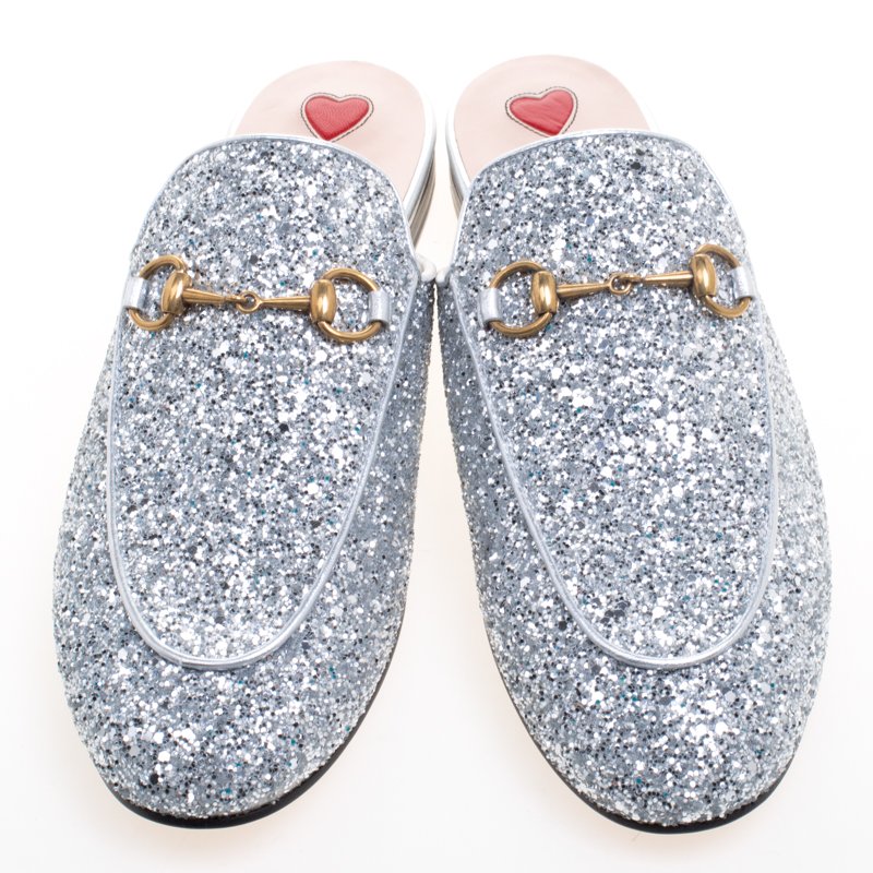 gucci glitter slides