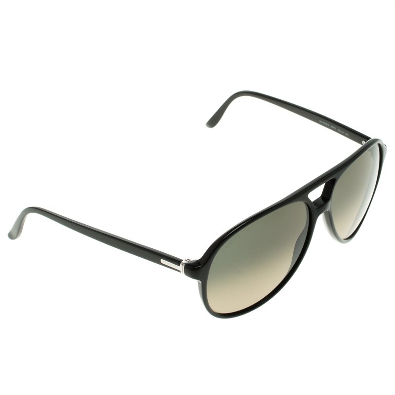 Gucci Black GG 1026S Aviator Sunglasses
