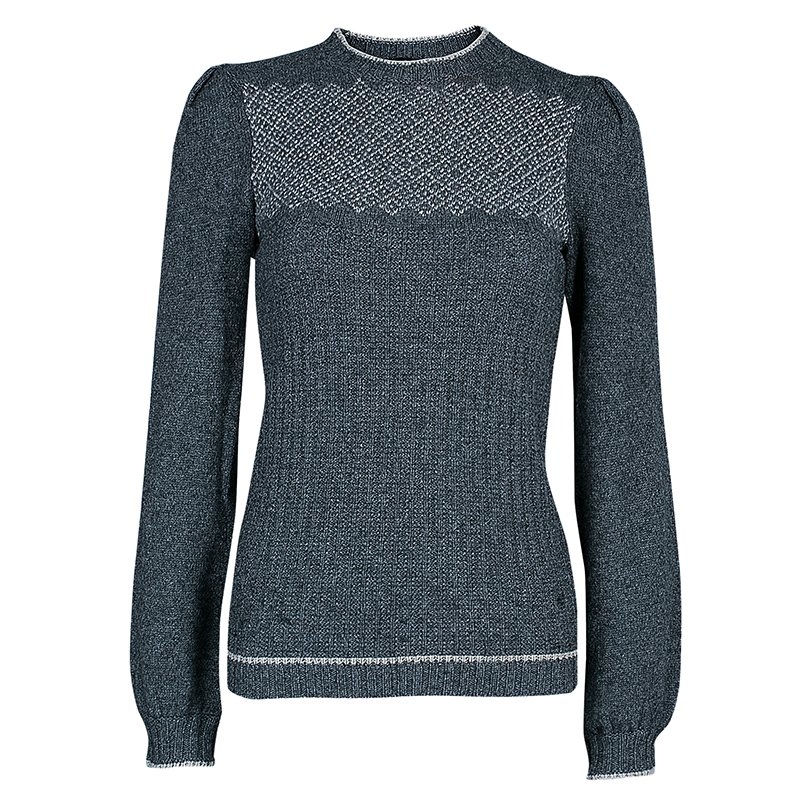 Pre Owned Gucci Grey Knit Jumper XS