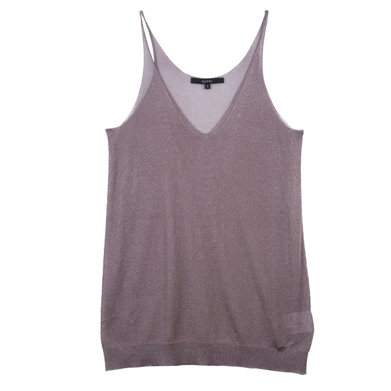 مملوكة مسبقًا Gucci Shimmer Sleeveless Top S