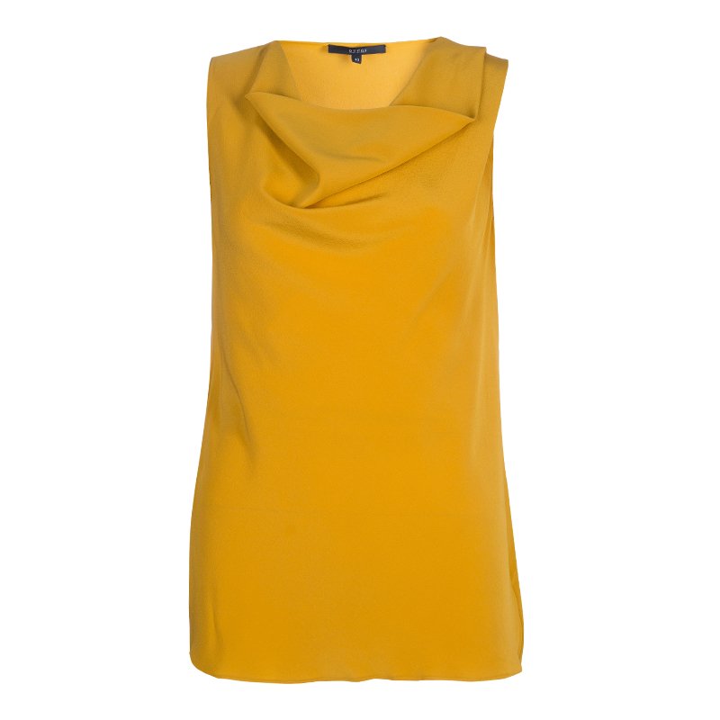 mustard yellow sleeveless top