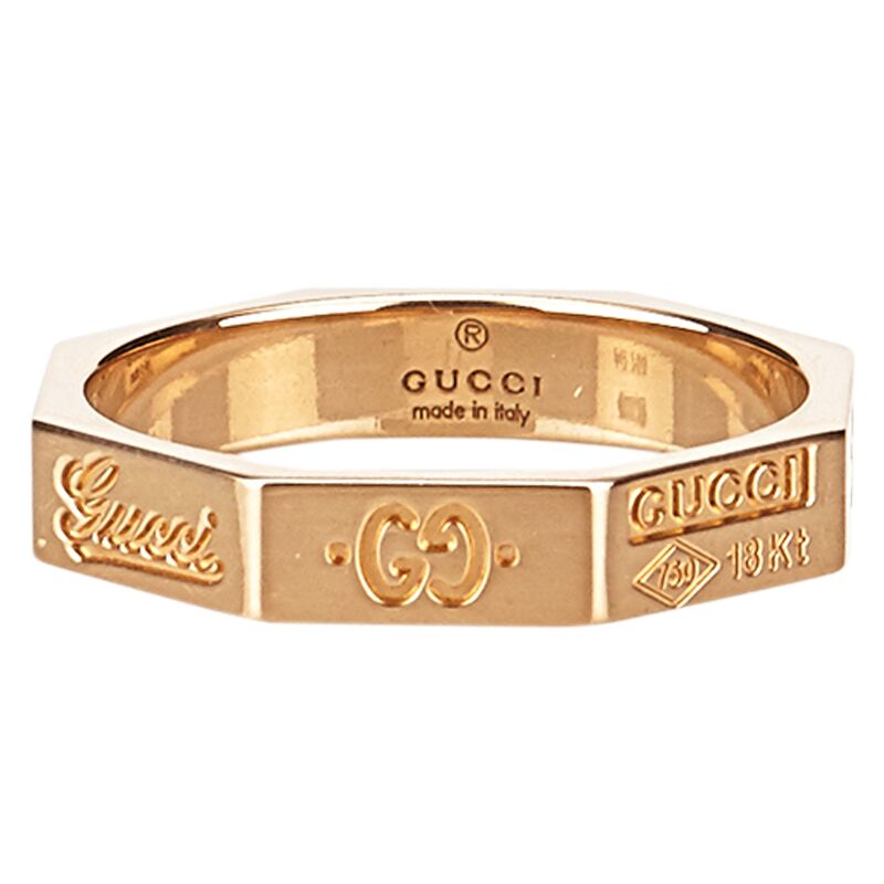 Gucci Icon Rose Gold Ring Size 51