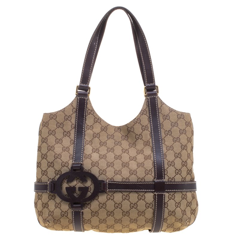 مملوكة مسبقًا Gucci GG Canvas GG Interlocking Tote
