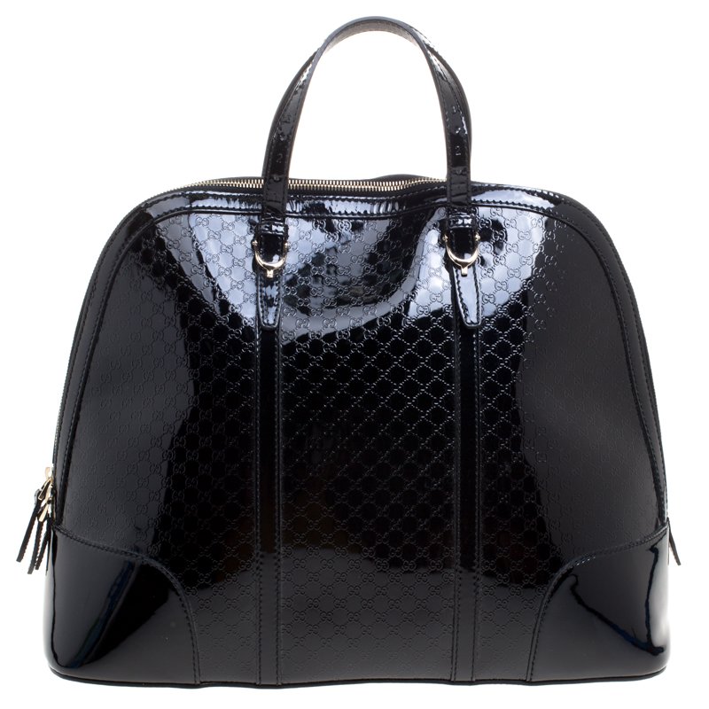 gucci microguccissima bag black leather