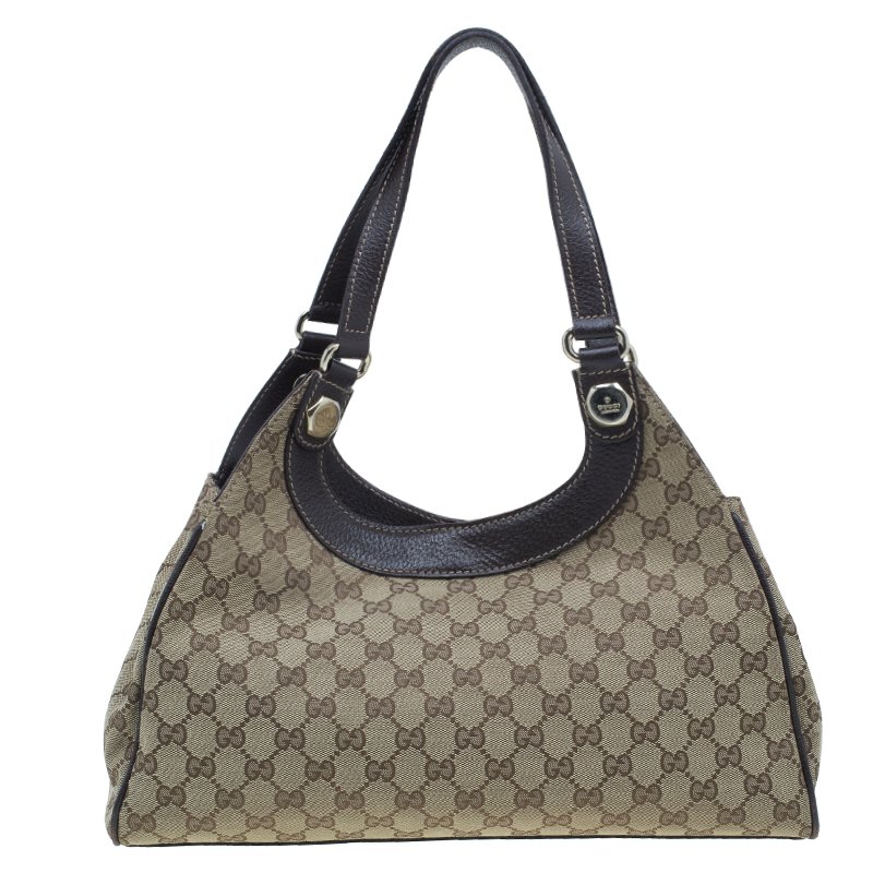Hermès Bolide Handbag 383409, Pre-Loved Gucci GG Canvas Shoulder Bag