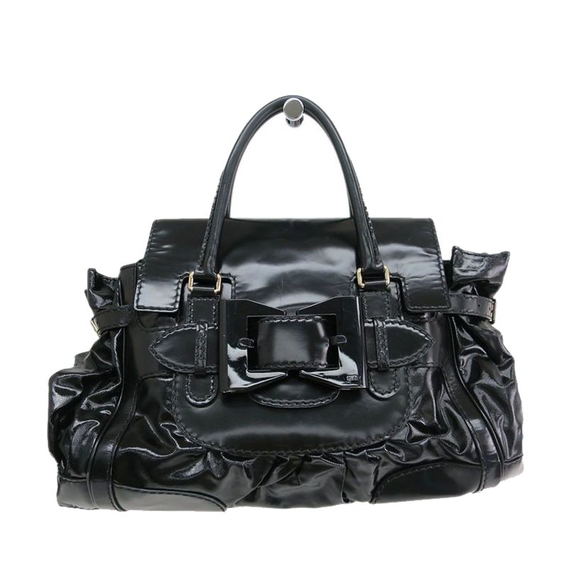 مملوكة مسبقًا حقيبة غوتشي لارج كوين جلد ديالوكس أسود