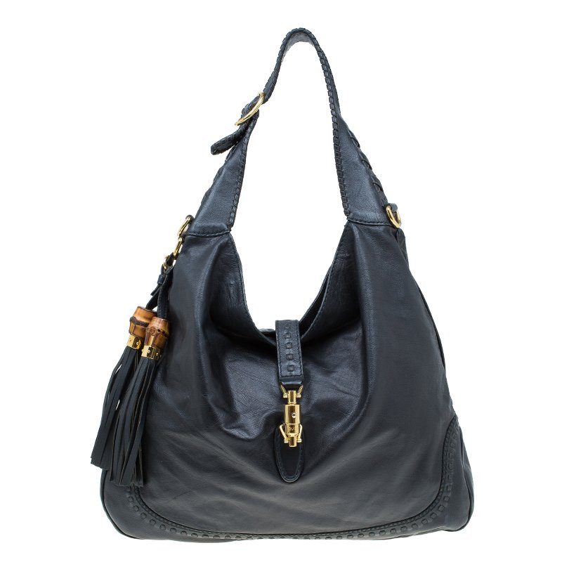 Gucci Black Leather Large New Jackie Hobo Gucci | The Luxury Closet