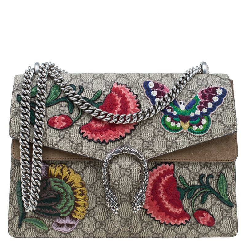 embroidered gucci bag