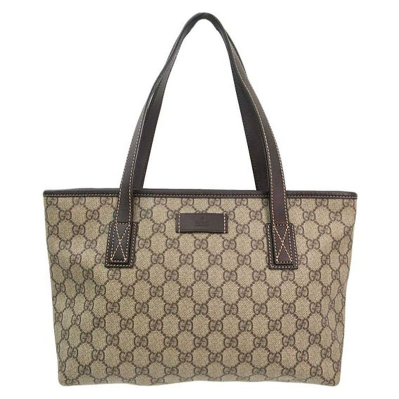 Pre Owned حقيبة غوتشي كانفاس GG بني