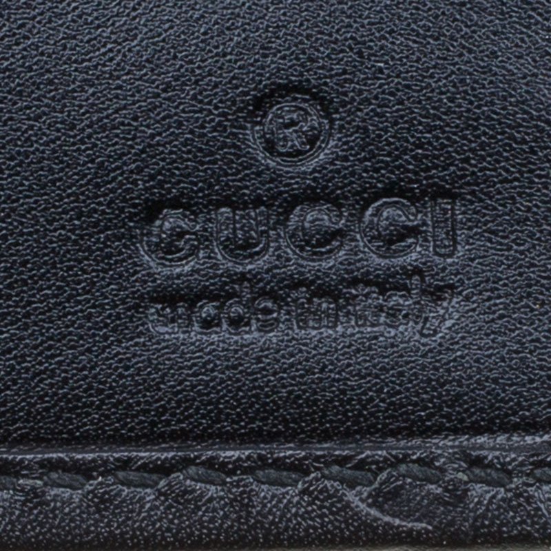 Gucci Guccissima Black Leather Chain Wallet — BLOGGER ARMOIRE