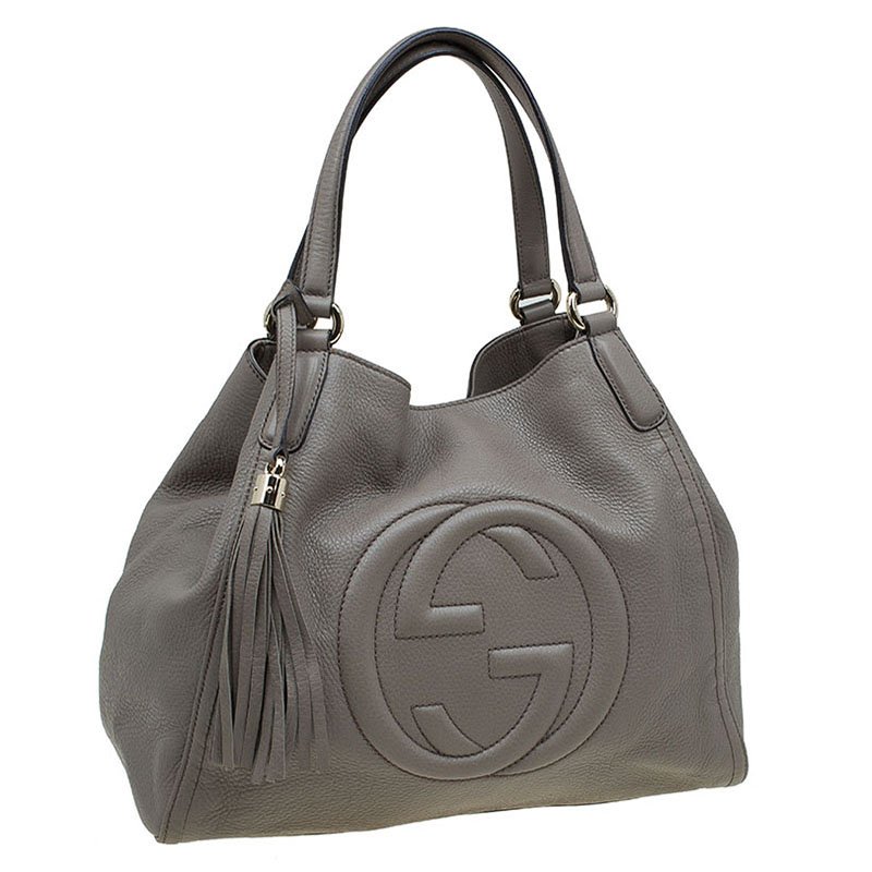 Gucci Soho Beige Leather Small Women's Tote Bag 607722 CAO0G 2754 607722CAO0G2754