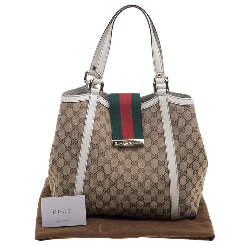 gucci web tote bag