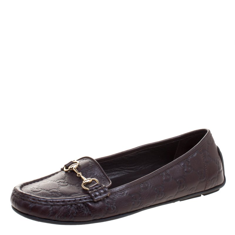 gucci driving moccasins womens