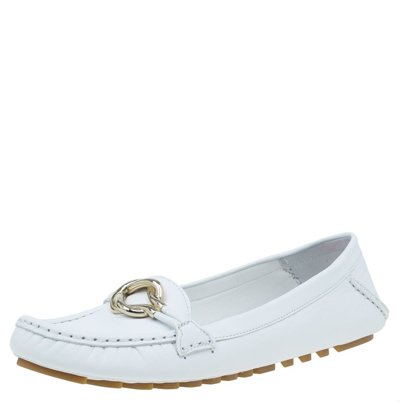 gucci white flat shoes