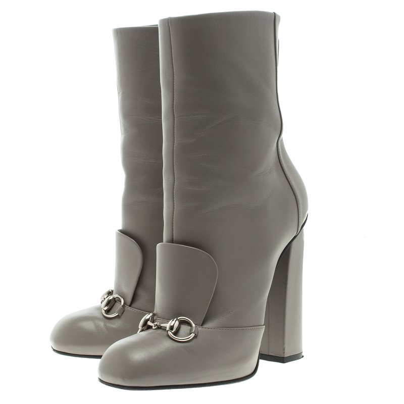 grey gucci boots