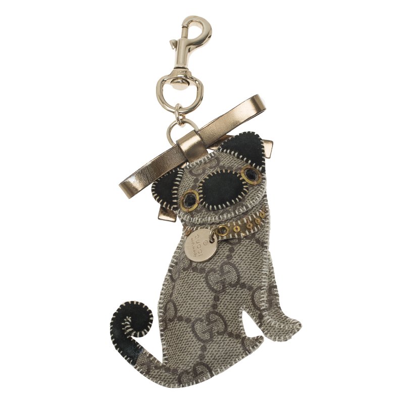 gucci pug keychain