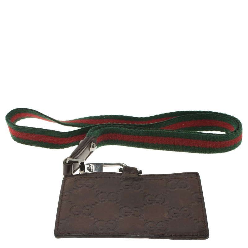 Gucci, Bags, Gucci Id Or Card Case Badge Holder Lanyard