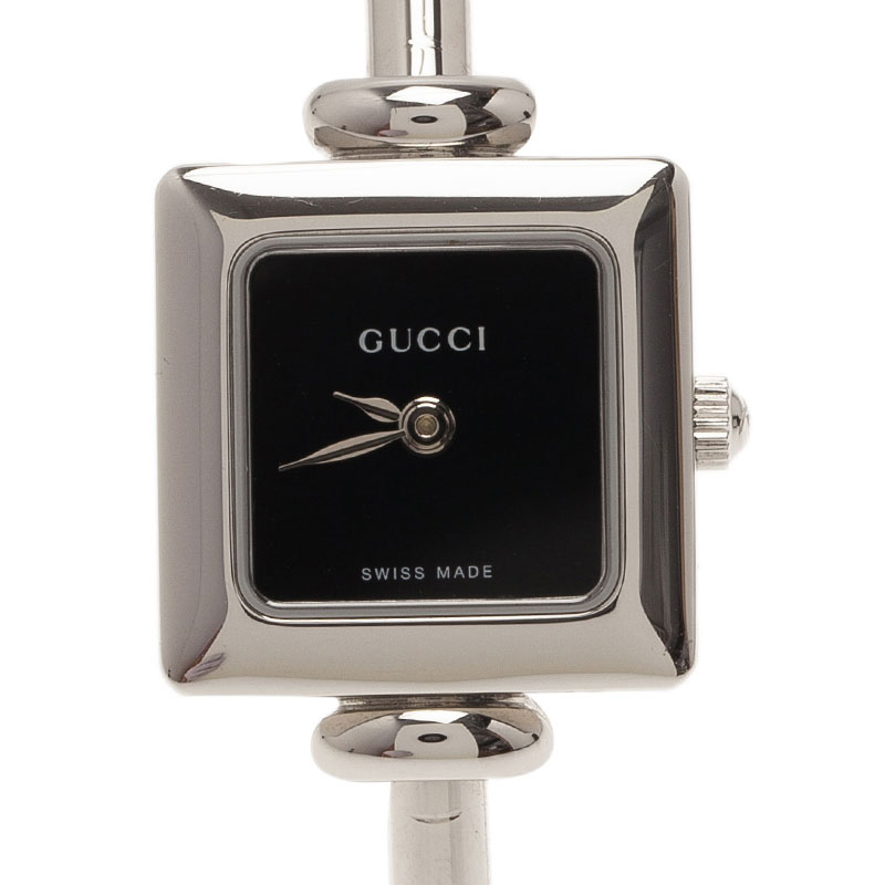 Gucci Black Stainless Steel 1900L Women's Wristwatch 20MM