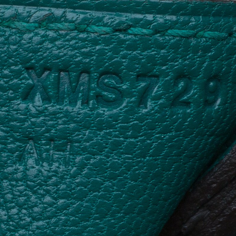 Hermès Malachite Birkin 35cm of Togo Leather with Gold Hardware