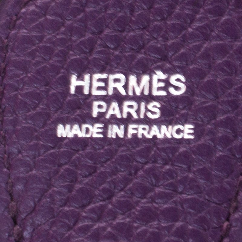 Hermès Evelyne Purple Leather ref.913205 - Joli Closet