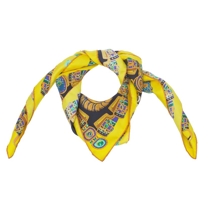 Pre Owned Hermes Multicolor Silk Sous l'Egide de Mars Square Scarf