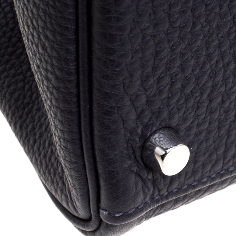 Hermes Kelly Retourne 32 Bleu France Togo Palladium Hardware – Madison  Avenue Couture