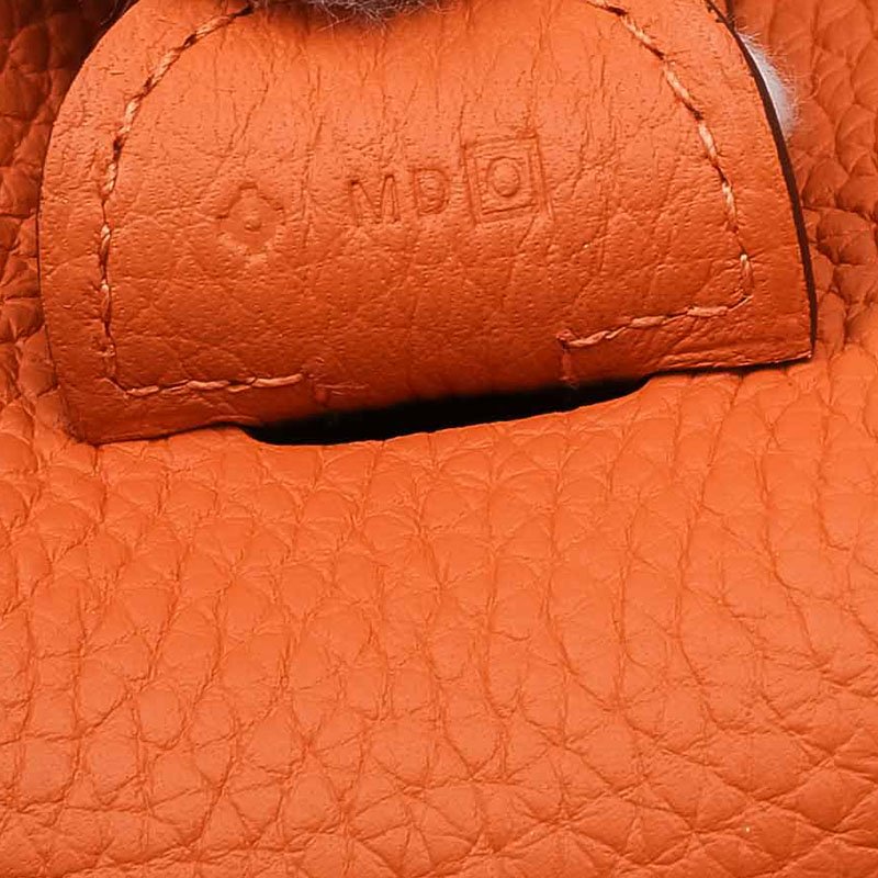 HERMES EVELYNE 2PM Clemence leather Orange □H Engraving Shoulder bag 5 –  BRANDSHOP-RESHINE
