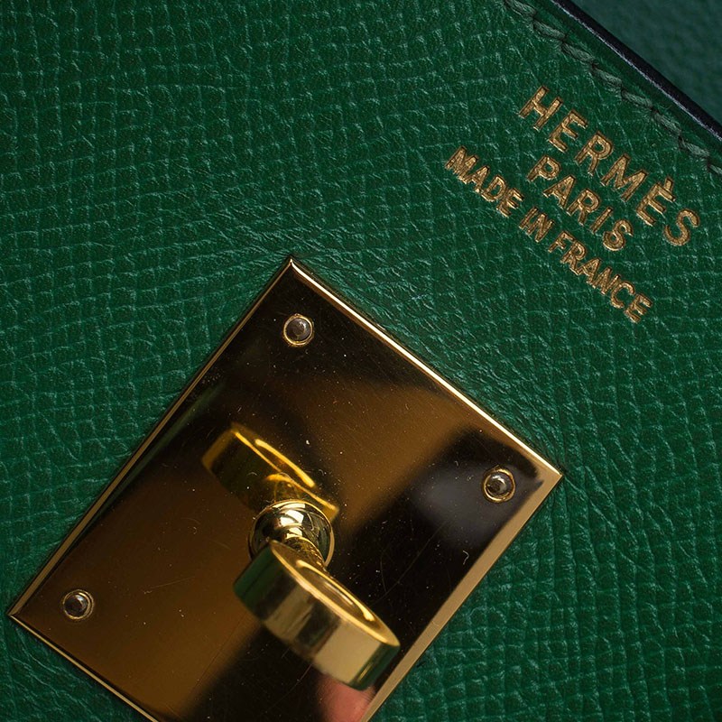 Hermes Birkin 40 K Engraved 2007 Women's Handbag Vaux Epson Gold Ã