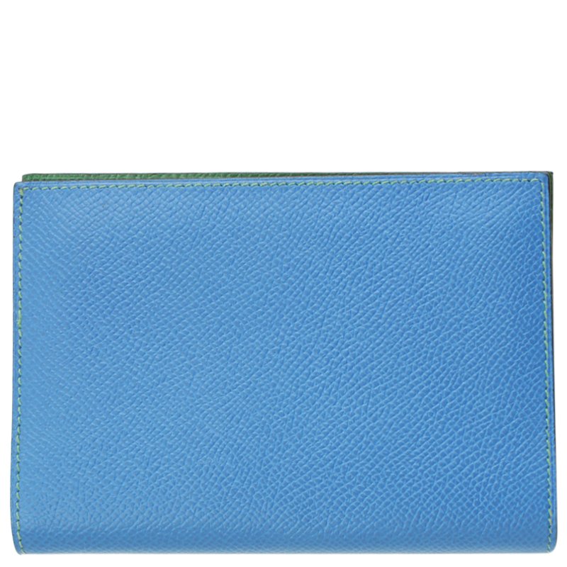 Pre Owned Hermes Two Tone Leather Globetrotter Agenda