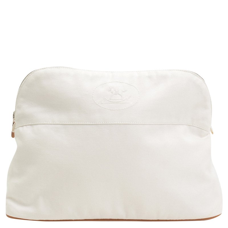 hermes canvas pouch