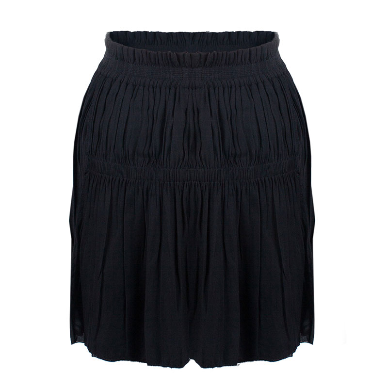 Isabel Marant Black Gathered Skirt S