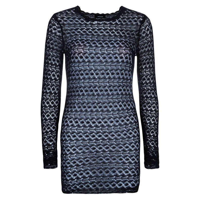 Isabel Marant Black Lace Long Top S